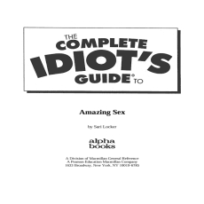 The Complete Idiot_s Guide to Amazing Sex The Complete Idiot_s Guide to Amazing Sex